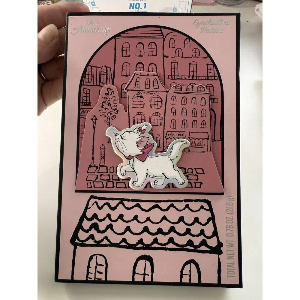 Disney Aristocats Marie Lip Balm & Eyeshadow Palette Duo‎ Gift Set Coquette NEW